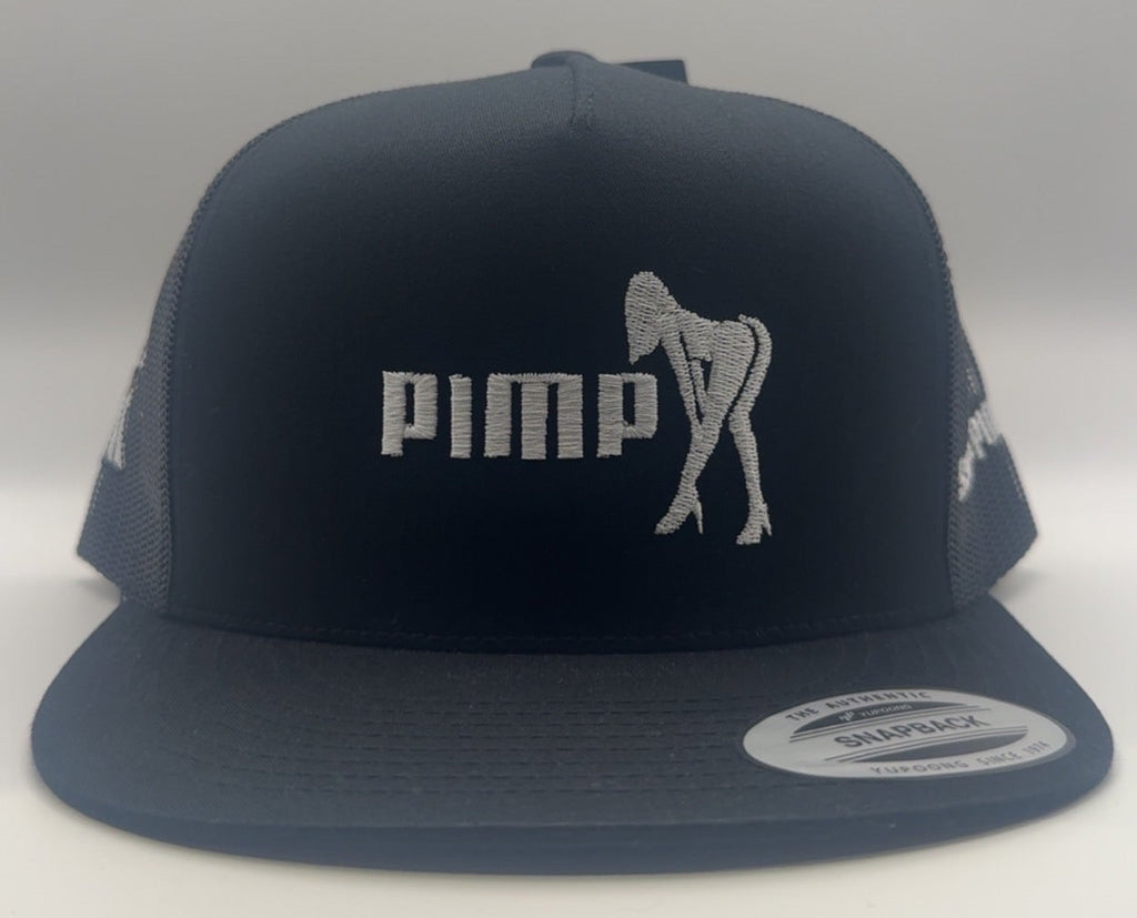 Pimp flat peak trucker