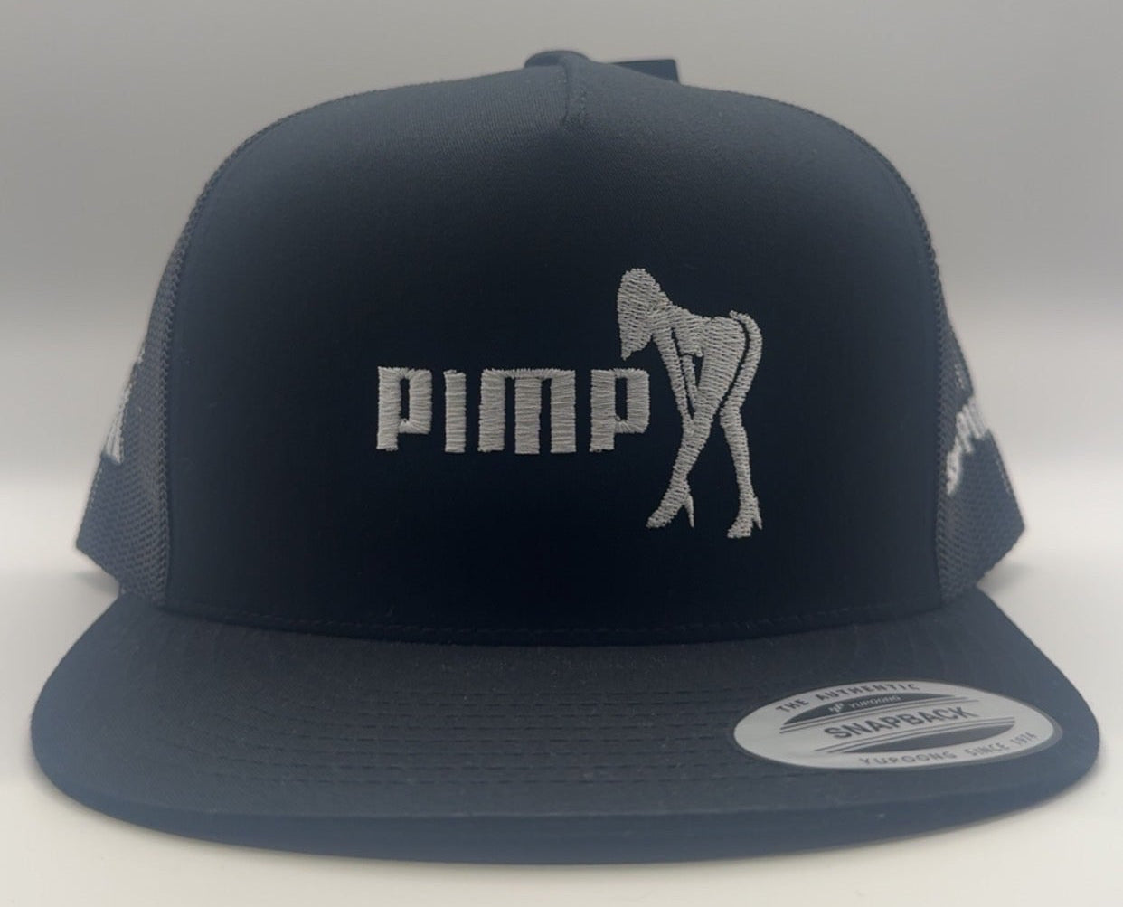 Pimp flat peak trucker