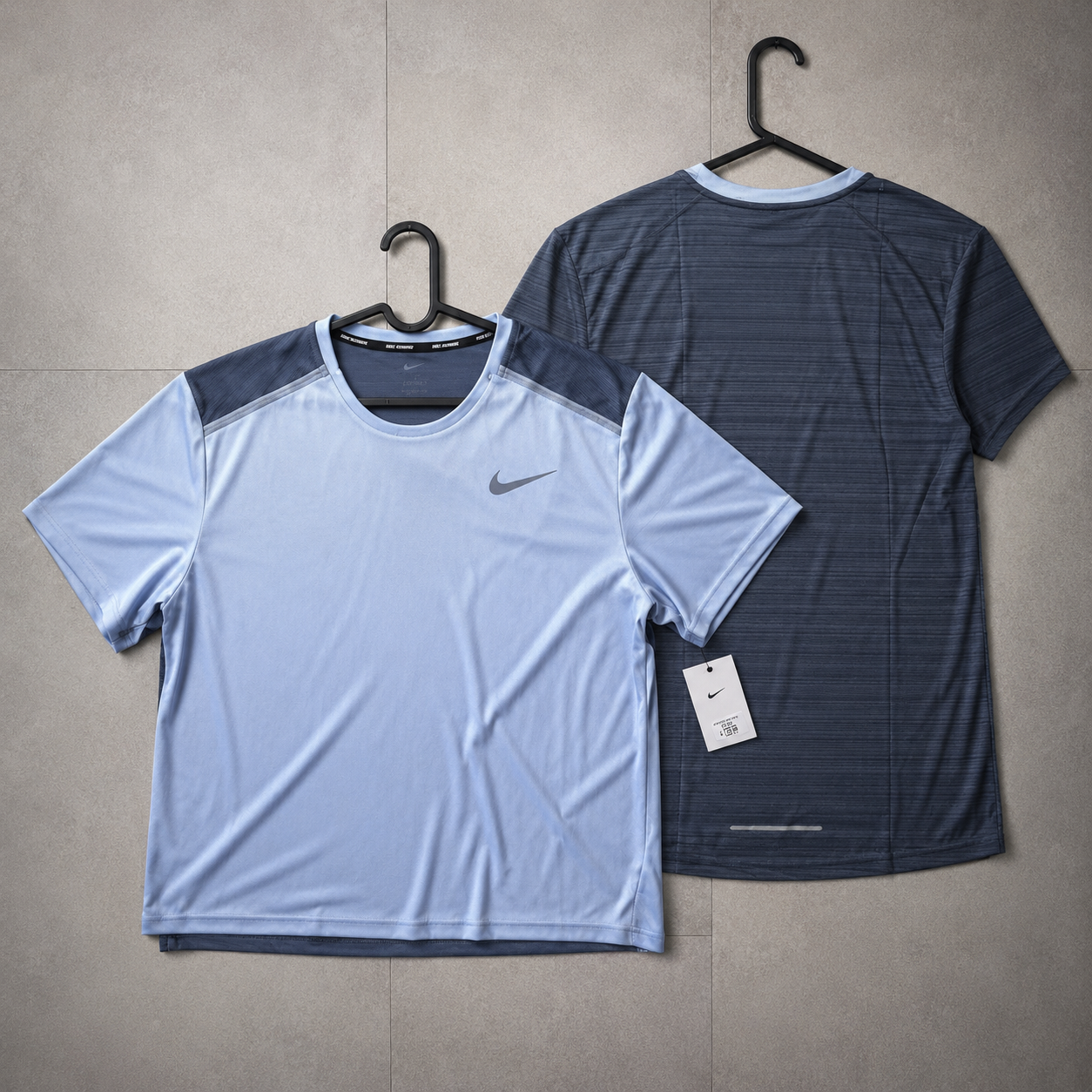 Nike Dri-FIT Miler Running T-Shirt – Sky Blue/Obsidian