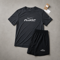 Nike Dri-FIT Graphic Running Set – Black/Smoke Grey